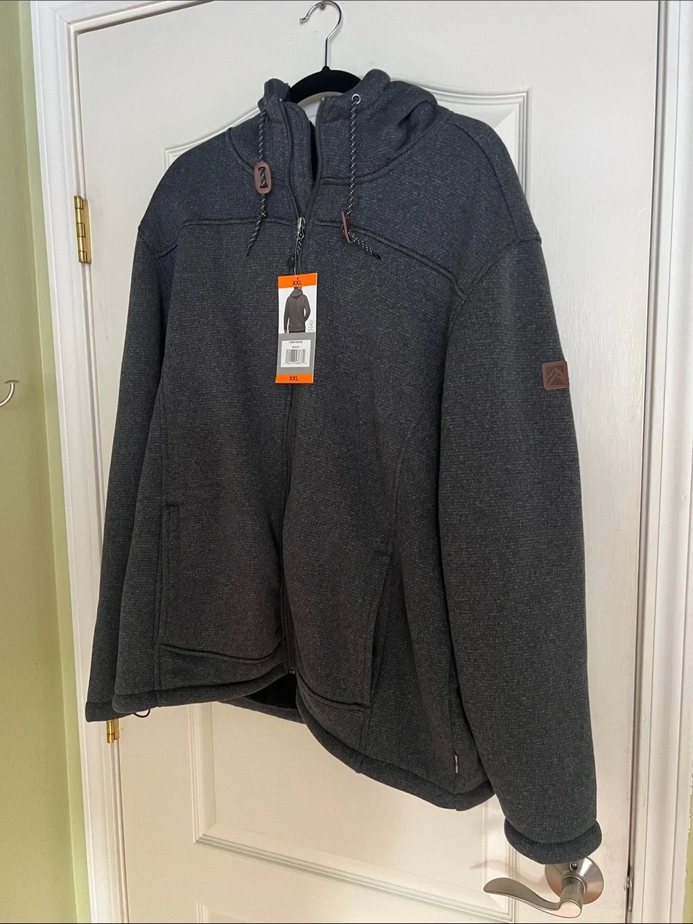 Men's Charcoal Full-Zip Hoodie Jacket